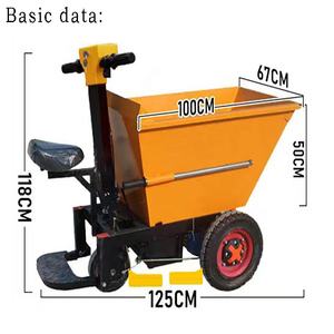 Wendy รถเข็นสาลี่ไฟฟ้าสำหรับงานก่อสร้าง20Ah 48V - Product Image 2