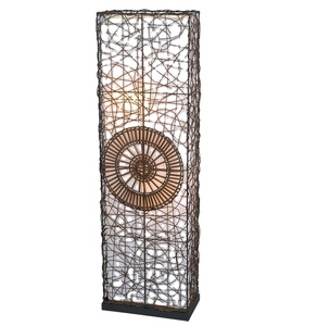 Lampe <span class=keywords><strong>sur</strong></span> <span class=keywords><strong>pied</strong></span> en <span class=keywords><strong>rotin</strong></span> unique de style vintage européen pour intérieur - Product Image 1
