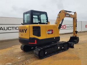 Miniexcavadora SANY SY55U de 6 toneladas de peso operativo, la más vendida, con el mejor precio, tamaño pequeño, para granja, motor y engranajes. - Product Image 5