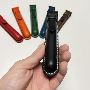 Estuches de pluma estilográfica de cuero curtido vegetal hechos a mano - Product Image 2