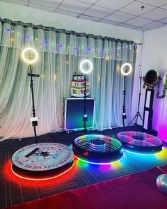 100cm Metal Tempered Glass 360 Degree Automatic Spin <strong>Wireless</strong> 360 Photo Booth Automatic Remote <strong>Control</strong> With <strong>Software</strong> - Product Image 3