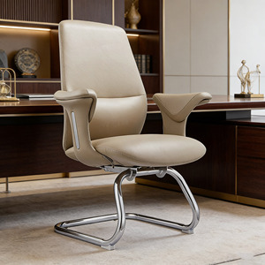 Sillas de Oficina Ejecutivas Giratorias de Cuero Genuino, Diseño Estilo Francés, Muebles de Oficina Comerciales - Product Image 2