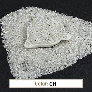 Moissanite synthétique (créé en laboratoire) en vrac, 0,7 mm, couleur GH, blanc, taille brillant, effet de couleur/flammes, certifié par un tiers - Product Image 2
