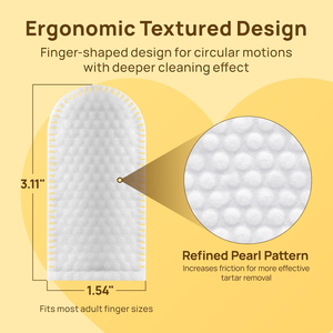 מגבונים דנטליים לכלבים וחתולים לניקוי שיניים קל להסרת פלאק, מגבונים עדינים לטיפול בגורי כלבים וחתולים - Product Image 2