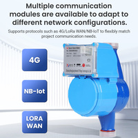 Compteur d'eau intelligent sans vanne en fonte avec connexion filetée, lecture et surveillance à distance Lorawan, 15/20/25 mm, 4 m³/h