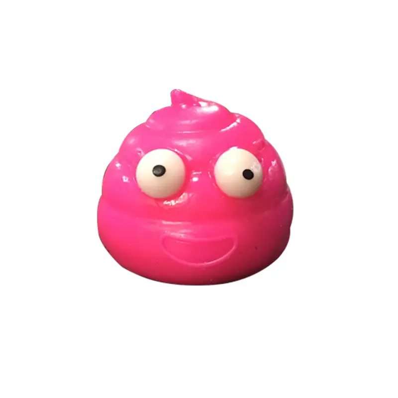 Soft Tpr Material Brown Sticky Squishy Fidget Poop Anti Stress Relief Ball Toy Squishy Toys For Kids