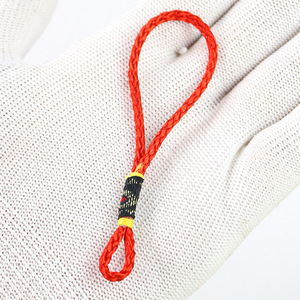 Handmade Braided <b>Rope</b> <b>Chain</b> Red 9 Inches DIY Pendant Cultural Accessory Ethnic Style - Product Image 4