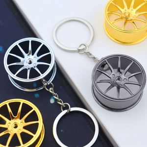 Metal <b>Key</b> <b>Chain</b> Car Hub Mini Tire Wheel <b>Key</b> <b>Chain</b> - Product Image 4