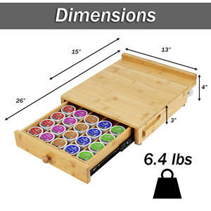 K Cup Organizer Coffee Bar Organizer Coffee <b>Pod</b> <b>Holder</b> Easy to Clean Durable Structure Suitable for Daily Coffee Station Use - Product Image 6