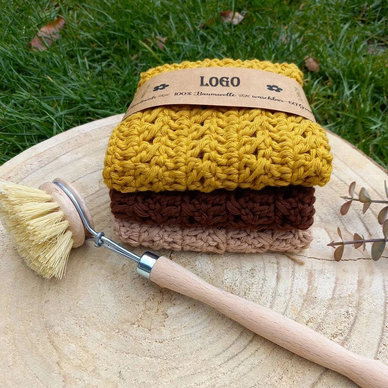 Y-F вязаный чай полотенца крючком хлопковое кухонное полотенце хлопок кухонные полотенца крючком 3er набор