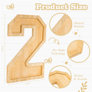 Modernes Design Holz-Servierbrett mit <span class=keywords><strong>2026</strong></span> Nummern Holz-Serviertabletts für Wohnungsdekoration - Product Image 3