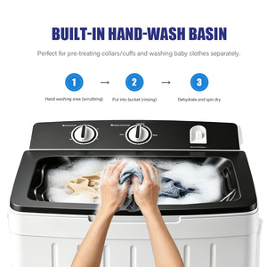 15KG Professional Factory Single Washing Machine Semi Automatic Energy Saving <b>Top</b> <b>Load</b> With Spin Dry Powerful 200W High-Torque M - Product Image 4