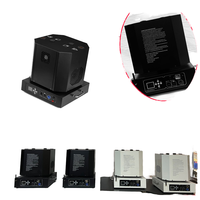 Machine à étincelles froides électrique à double tête rotative en aluminium, fontaine de feux d'artifice de 1 à 5 mètres avec télécommande DMX512