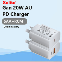 Adaptateur PD 20W Usb Type c Charge rapide EU US UK AU Plug Cargadores Chargeur mural 20W pour iphone 16 Téléphone portable