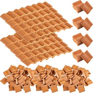 Ladrillos Pequeños de Juguete, Ladrillos Rojos, <span class=keywords><strong>Mini</strong></span> Ladrillos Hechos a Mano para Construir Micro Paisajes y Casas - Product Image 1