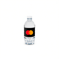 Botella de Agua Reutilizable de Plástico Italiano con Tapa de Rosca, Diseño Minimalista, 330-500 ml, Marca Blanca BEV111
