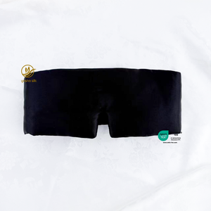Masque de sommeil personnalisé en soie <span class=keywords><strong>Yasha</strong></span>, sangle réglable en velcro, 19 momme, 100% soie de mûrier, pour dormir et voyager, grande taille, quatre saisons - Product Image 6
