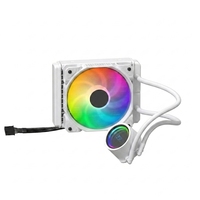Refroidisseur liquide pour processeur en aluminium avec affichage de la température RGB de 120 mm, ventilateur de refroidissement haute vitesse, système de refroidissement efficace pour PC
