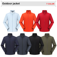 Logo personnalisable veste d'entreprise grande taille hommes automne extérieur course exercice sport formel fermeture éclair col montant vestes