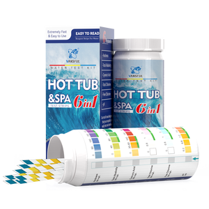 Bandelette de <span class=keywords><strong>test</strong></span> chimique de l'eau Meilleur kit <span class=keywords><strong>Test</strong></span> précis de la qualité de l'eau Bandelettes de <span class=keywords><strong>test</strong></span> de spa de piscine à 6 voies - Product Image 3