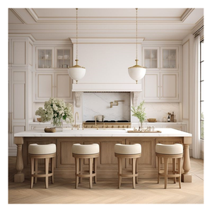 シェーカースタイルのキッチン収納キャビネットを組み立てる準備ができているCBMmart伝統的なカスタマイズデザイン - Product Image 1