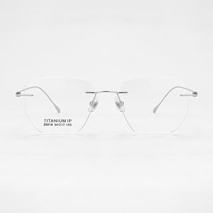 Montures de lunettes sans monture Danyang 6018, rectangulaires, en titane pur, légères, unisexes, pour hommes et femmes - Product Image 1