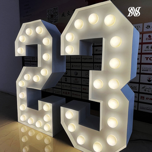 4ft marquee số marquee Thư Tình thư 3ft LED Số marquee chữ dẫn đăng ký các nhà sản xuất tại Trung Quốc - Product Image 1