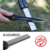 Affûteur de couteaux diamanté pliable double face Talentool avec revêtement TiCN pour usage domestique et industriel 300 # -1200 #   Grit Factory Direct