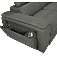Sofás en Forma de U Estilo Combi al por Mayor, Sofá Cama Convertible de Dos Plazas, Grande, Duradero, con Esponja y Tela de Microfibra Ecológica
