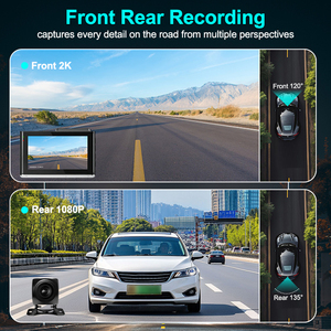กล้องติดรถยนต์ 2K Dash Cam WiFi หน้า-หลัง ความละเอียด 1080P เลนส์คู่ บันทึกภาพ DVR หน้าจอ 3 นิ้ว มองเห็นในเวลากลางคืน พร้อม G-Sensor รับผลิตแบบ OEM/ODM ขั้นต่ำ 1 ชิ้น - Product Image 4