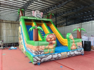 <span class=keywords><strong>2025</strong></span> thiết kế mới 5m * 6m * 6M <span class=keywords><strong>Inflatable</strong></span> động vật chủ đề lâu đài bouncy khô trượt Zoom công viên trượt ngoài trời trượt cho trẻ em - Product Image 6