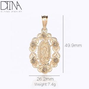 Vendita Diretta dalla Fabbrica, Raffinato Ciondolo <span class=keywords><strong>Madonna</strong></span> Rosa in Oro - Product Image 6