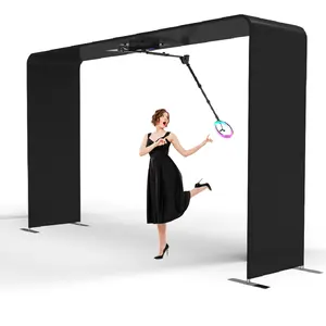 Panorama shot 360 photo booth photobooth 2023 remote control camera booth 360 customizable truss logo selfie magic 360 photo boo