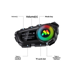 Auriculares Bluetooth Especializados para Motociclismo, con <span class=keywords><strong>Intercomunicador</strong></span>, Impermeables y con Reducción de Ruido, Auriculares Bluetooth para Casco de Motocicleta - Product Image 2