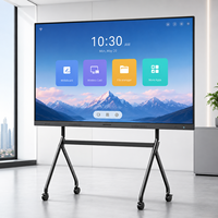 Écran LED mobile pliable pour les réunions et les présentations Tout-en-un Affichage numérique intelligent pour conférences LED Mur d'écran