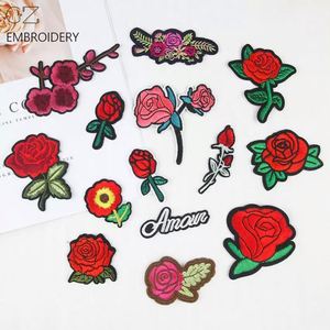 Wholesale Designer Your Own Design Custom 2D 3d Flower Embroidered Embroidery Patches <b>Iron</b> on for Clothing - Product Image 1