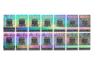 Bunte Anti-Fake-Verpackungs etiketten Versiegeln von Hologramm-Etiketten aufklebern 3D-Hologrammaufkleber