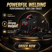YEESTECH 140A 110V/220V Double tension 4-en-1 Soudage Multiprocessus Gaz MIG/MIG à fil fourré/TIG Lift/Electrode nue avec Grand Écran LED Numérique