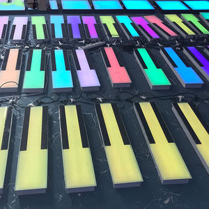 Lampe souterraine Capteur de gravité Changement de couleur au sol Musique Interactive Piano Tuile Géant Induction Brique Lumières de scène - Product Image 5