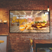 Cajas de luz ultrafinas de alto brillo montadas en la pared interior súper grandes de 60x120cm, póster de menú para hoteles y restaurantes
