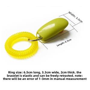 अनुकूलन योग्य प्लास्टिक कुत्ते क्लिकर ट्रेनर आसानी से उपयोग के लोगो मुद्रित पालतू प्रशिक्षण पूरक - Product Image 5