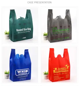 Оптовая продажа, индивидуальный логотип, складная цветная рекламная Нетканая сумка для покупок в супермаркете