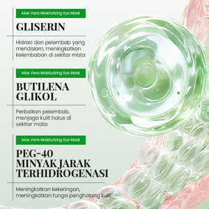 KORMESIC Bpom Certified Private Label 7g Aloe Vera Eye Mask Green <b>Cooling</b> Hyaluronic Acid Silicone Eye <b>Pad</b> for All Skin Types - Product Image 3