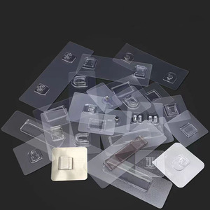 Niet-Trace Patch Clip Haak Accessoires Punch-Vrije Sterke Plank Zelfklevende Muur Opknoping Plastic Tissuedoos Dames Stickers - Product Image 3