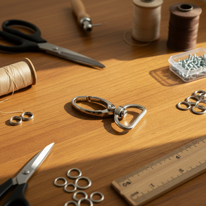 Fermoir mousqueton pivotant <span class=keywords><strong>en</strong></span> métal nickelé <span class=keywords><strong>argent</strong></span>é avec anneau <span class=keywords><strong>en</strong></span> D pour accessoires <span class=keywords><strong>de</strong></span> quincaillerie <span class=keywords><strong>de</strong></span> sacs et <span class=keywords><strong>de</strong></span> pochettes - Product Image 5