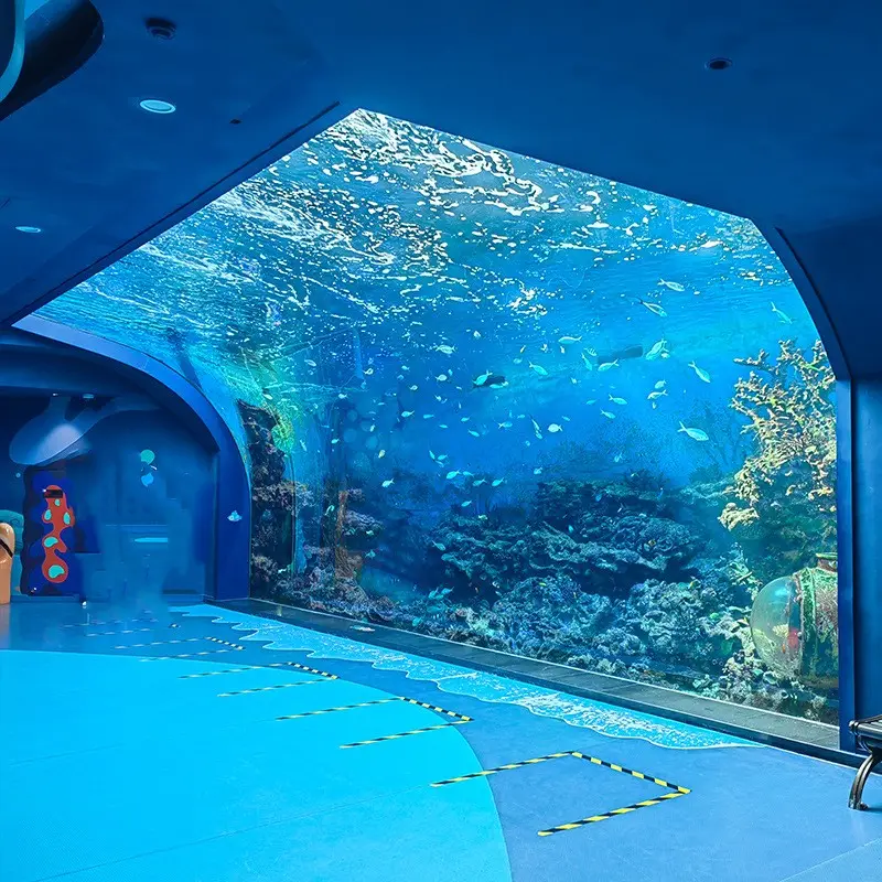 Xitu-kaynağı üreticileri tarafından özelleştirilmiş büyük akrilik balık akvaryumu bölünmüş tankı büyük akvaryum akrilik balık tankı