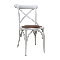 Chaise à dossier croisé personnalisée de haute qualité, style antique nordique, chaise de salle à manger X-Back, chaise pour restaurant, chaise d'hôtel