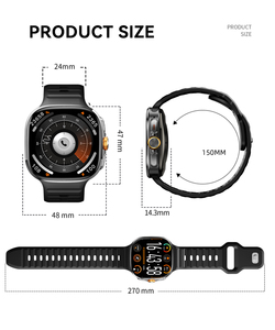 M99 3 + 32GB AI Asistente de voz Ritmo cardíaco Deportes Android Reloj inteligente IP67 NFC Tarjeta SIM 4G BT Videollamada Pantalla AMOLED 5-10 días - Product Image 5