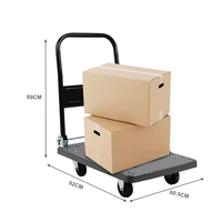 Carretilla de Mano Plegable Gris, Flexible y Ligera