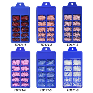 100 Pièces de Faux Ongles d'Orteils Courts Blancs Brillants à Coller pour le Design DIY et le <span class=keywords><strong>Nail</strong></span> Art des Pieds - Product Image 2